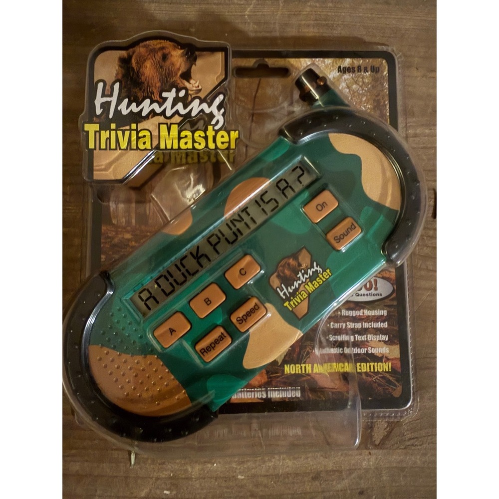 Hunting Trivia Master Handheld Electronic Game North American Edition Camo 22000